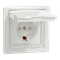 ASFORA Single socket SCHUKO IP44 white