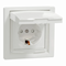 ASFORA Single socket SCHUKO IP44 white