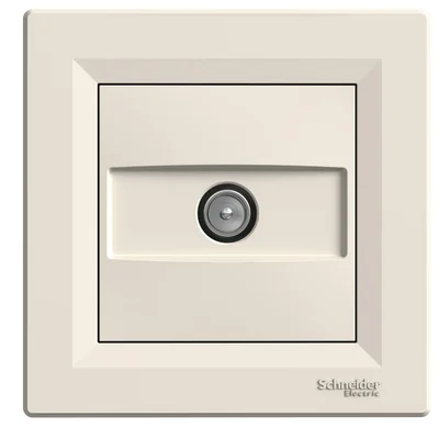 ASFORA TV end socket 1dB cream