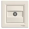 ASFORA TV end socket 1dB cream