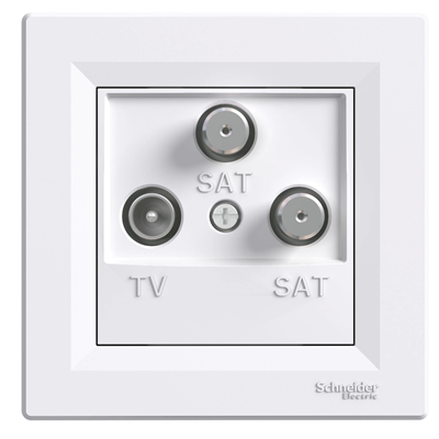 ASFORA TV-SAT-SAT terminal socket 1dB white