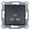 ASFORA USB charger socket 2.1A with anthracite frame