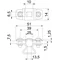 ASL 733 25 ALU Spacer clamp with longitudinal hole