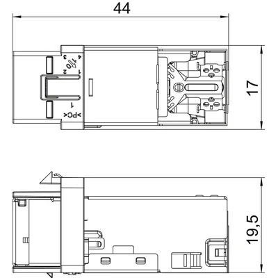 ASM-C6A G Cat.6A shielded data communication module