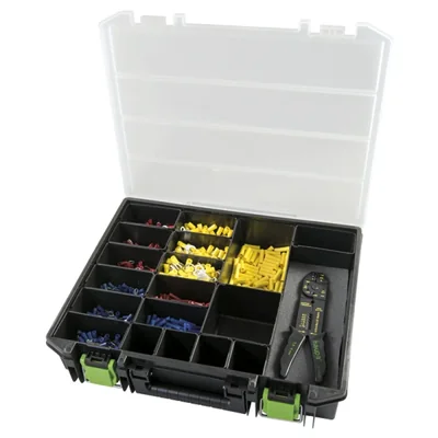 Asortyment końcówek oczkowych i złączek izolowanych - Zestaw końcówek do zaciskania basic