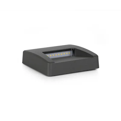 ASTON Apparecchio da facciata 3W 100lm 4000K 230V IP65 NW quadrato grigio