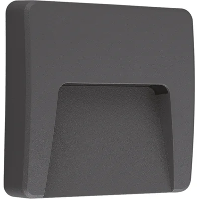 ASTON Facade luminaire 3W 100lm 4000K 230V IP65 NW square gray