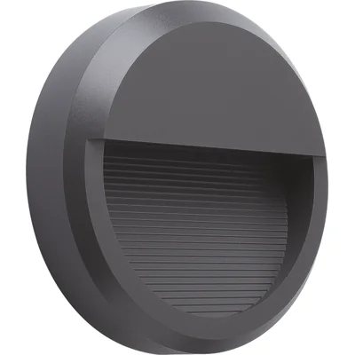 ASTON Luminaire de façade 8W 390lm 4000K 230V IP65 NW rond gris