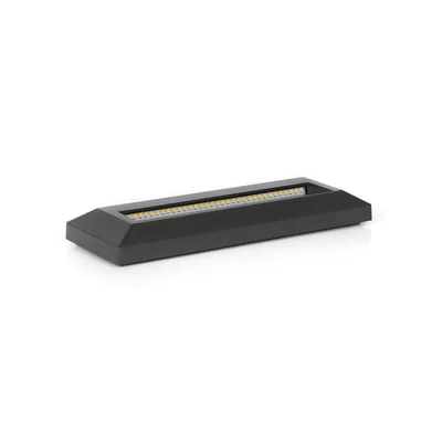 ASTON Luminaria de fachada 2,8W 160lm 4000K 230V IP65 NW rectangular gris