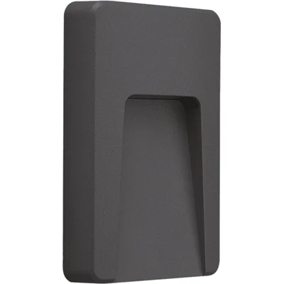 ASTON Oprawa elewacyjna 3W 100lm 4000K 230V IP65 NW prostokątna szara