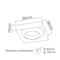 Astro Claro Lampada da incasso a soffitto, cromo