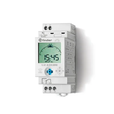 Astronomische Uhr NFC 1P 16A IP20 230V AC/DC