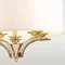 ATLANTA Pendant lamp E14 IP20 gold with a white lampshade