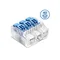 Attacco rapido con leva SCL3 trasparente/blu (confezione da 40 pezzi)