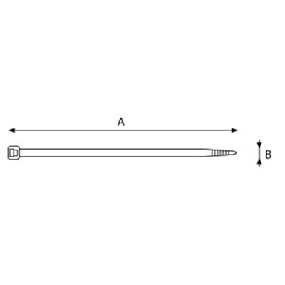 Attache de câble SCK-280STY (280x4.5mm)