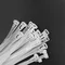 Attaches de câble réutilisables Qoltec | 4,8 x 200 mm | Nylon 66 résistant aux UV | Blanc