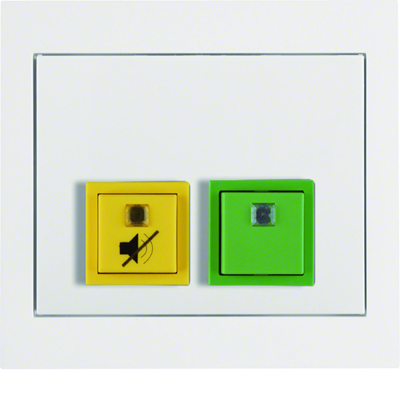 Attendance panel with a canceling button K.1 frame white gloss