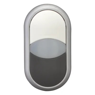 Attuatore a doppio pulsante con ritorno a molla, nero, bianco, M22-DDL-WS