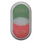 Attuatore a doppio pulsante con ritorno a molla, verde, M22-DDL-GR-GB1/GB0