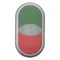 Attuatore a doppio pulsante con ritorno a molla, verde, rosso, M22-DDL-GR