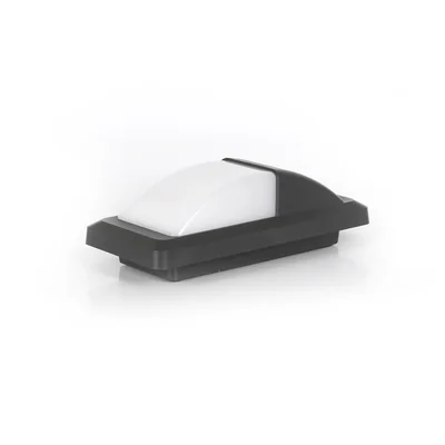 AUDOR Apparecchio da parete 12W 1000lm 4000K 230V 120° IP65 NW grigio