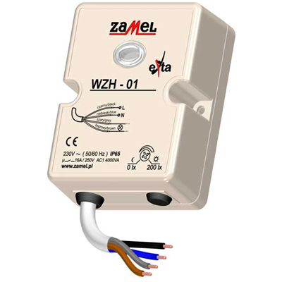 Aufputz-Dämmerungsschalter mit Sonde 230V AC IP65 TYP: wzh-01