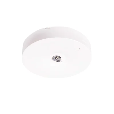Aufputz-Notstromleuchte Starlet Round SCH 250 NM 1H AT IP20 / Korridorlinse für hohe Räume / 91587 230 V