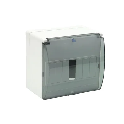 Aufputz-Verteilerkasten - RM-7/S (N+PE) mit grauem Glas