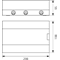 Aufputz-Verteilerkasten SRn-12/B (N+PE)