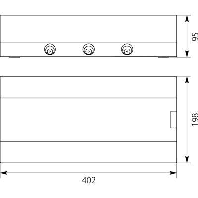 Aufputz-Verteilerkasten SRn-18/B (N+PE)