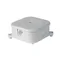 Aufputzdose ohne Einsatz 85x85x40mm IP44 weiß