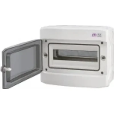 Aufputzgehäuse 12 mod. Transparente IP65-Tür ECH-12PT