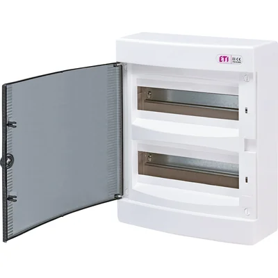 Aufputzgehäuse 24 mod. ECT24PT-s transparente Tür