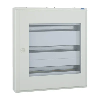 Aufputzschaltanlage mit transparenter Tür, BF-OT-3/72-P