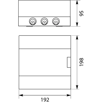 Aufputzschaltanlage SRn-6 (N+PE)