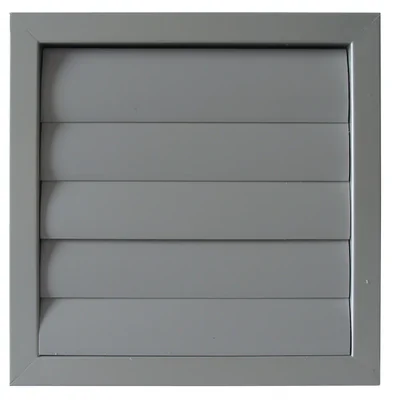 Außenrollo 450 x 450 mm, Metallrahmen, Kunststofflamellen, grau