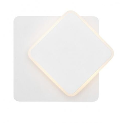 AUSTIN Wandleuchte, weißes Aluminium, LED, 6 Watt, L: 16 B: 5,2 H: 16 cm