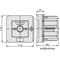 Automatic flush-mounted alarm switch WGZp-1s 12A NC-NO