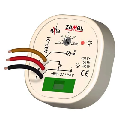 Automatic staircase switch 230V AC 15-300W type: ASP-01