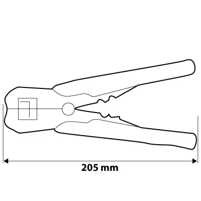 Automatic wire stripper 205 mm, front