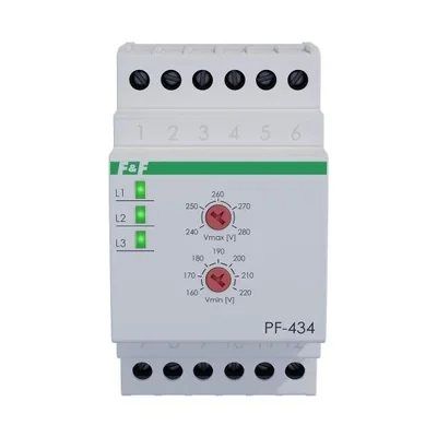 Automatischer Phasenschalter zur Zusammenarbeit mit einem Schütz mit Vorrangphase, einstellbar