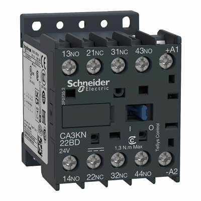 AUX.CIR.2NO2NC contacteur.24VDC MID.CIRCUIT