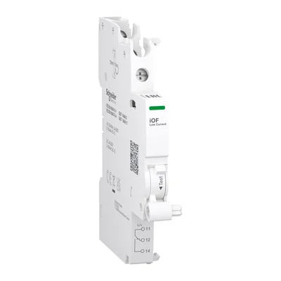 Auxiliary contact, Acti9, iOF 2-100 mA, 1CO, for low current circuits, top connection