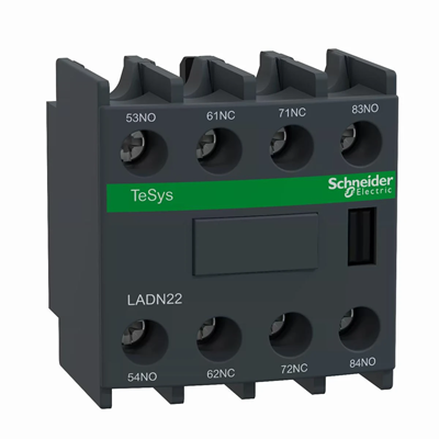 Auxiliary contact block 2NO+2NC - clamp terminals with a screw