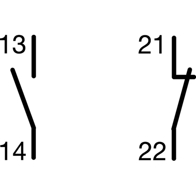 Auxiliary Contact for Miniature Circuit Breaker 6A 1Z+1R