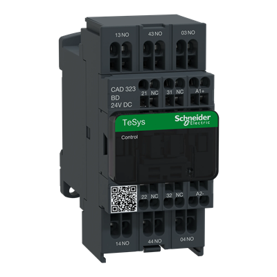 Auxiliary contactor TeSys D 3NO 2NC coil 24VDC spring terminals