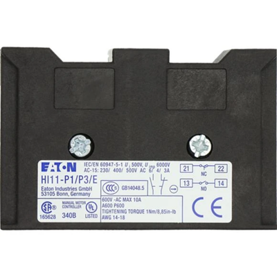 Auxiliary contacts for cam switches, HI11-P1/P3E