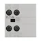 Auxiliary switch module, protruding, 2O, structure, screw connections