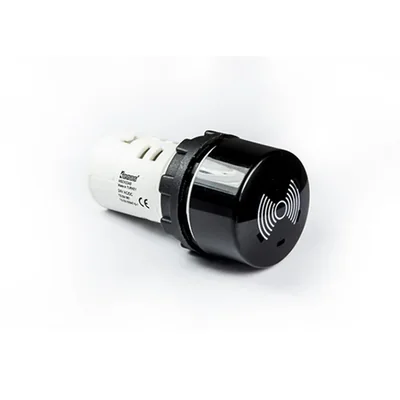 Avertisseur sonore EMAS, monobloc, 230 V CA, 85 dB, noir