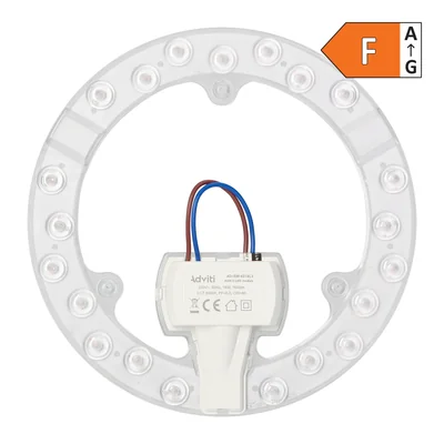 AVIS II LED 18W, panel de luz, 1650lm, 3000K, 3 imanes de neodimio, Ø 176